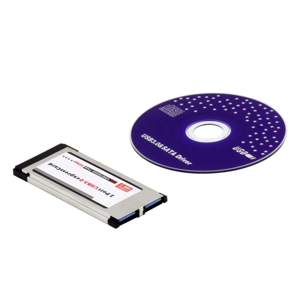 Высокоскоростная Экспресс карта Expresscard к USB 3 0 2 порта адаптер 34 мм экспресс