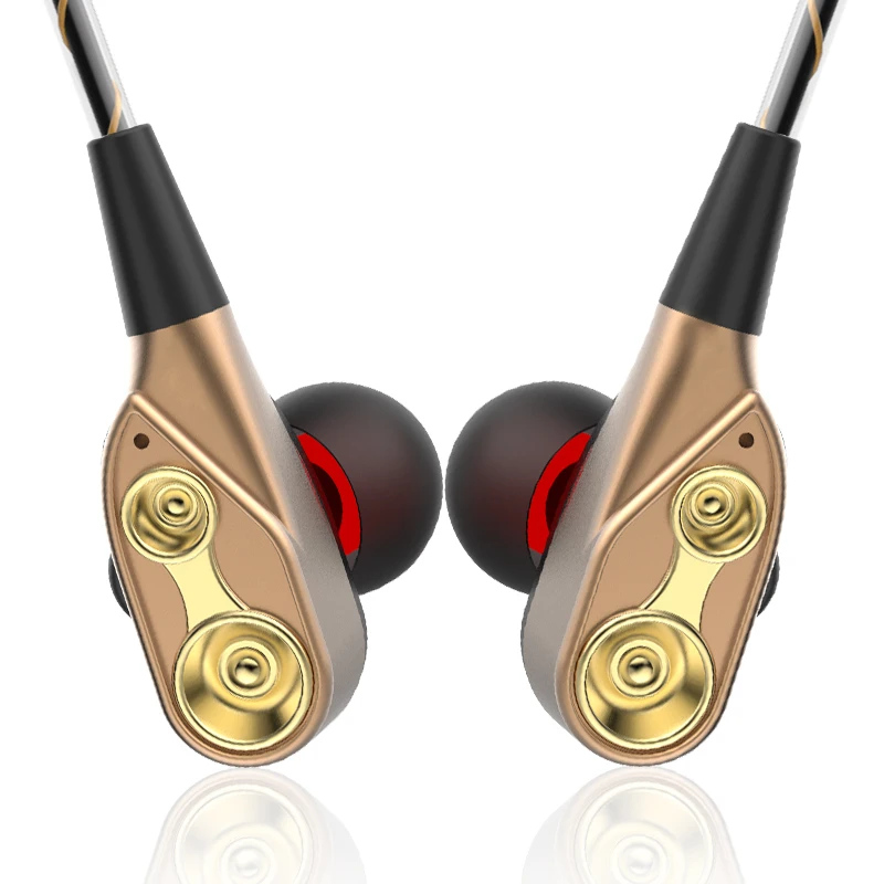 Наушники In ear с двойным движением для мобильного телефона Универсальные наушники
