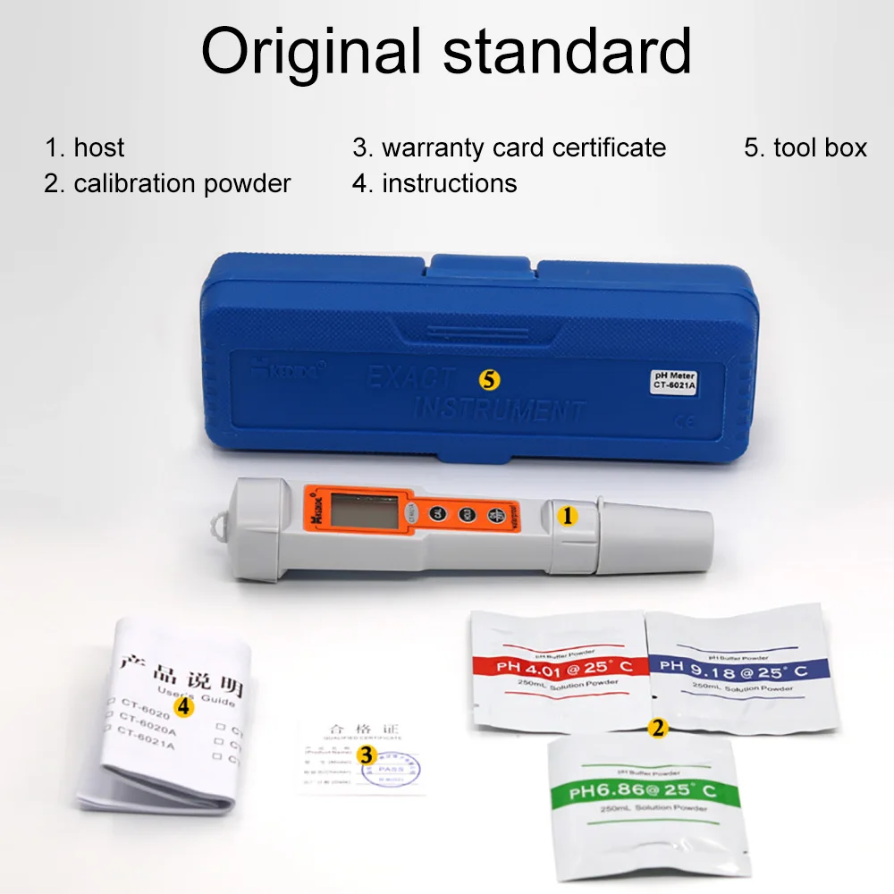 

0.01 PH Meter Tester PH Water Quality Tester for Water Quality Aquarium Pool Hydroponics Fish Tank Drinking Water Monitor tool