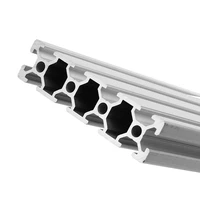 silver 200300400mm length hl2080 t slot aluminum profiles extrusion frame for diy cnc 3d printer plasma laser stand furniture