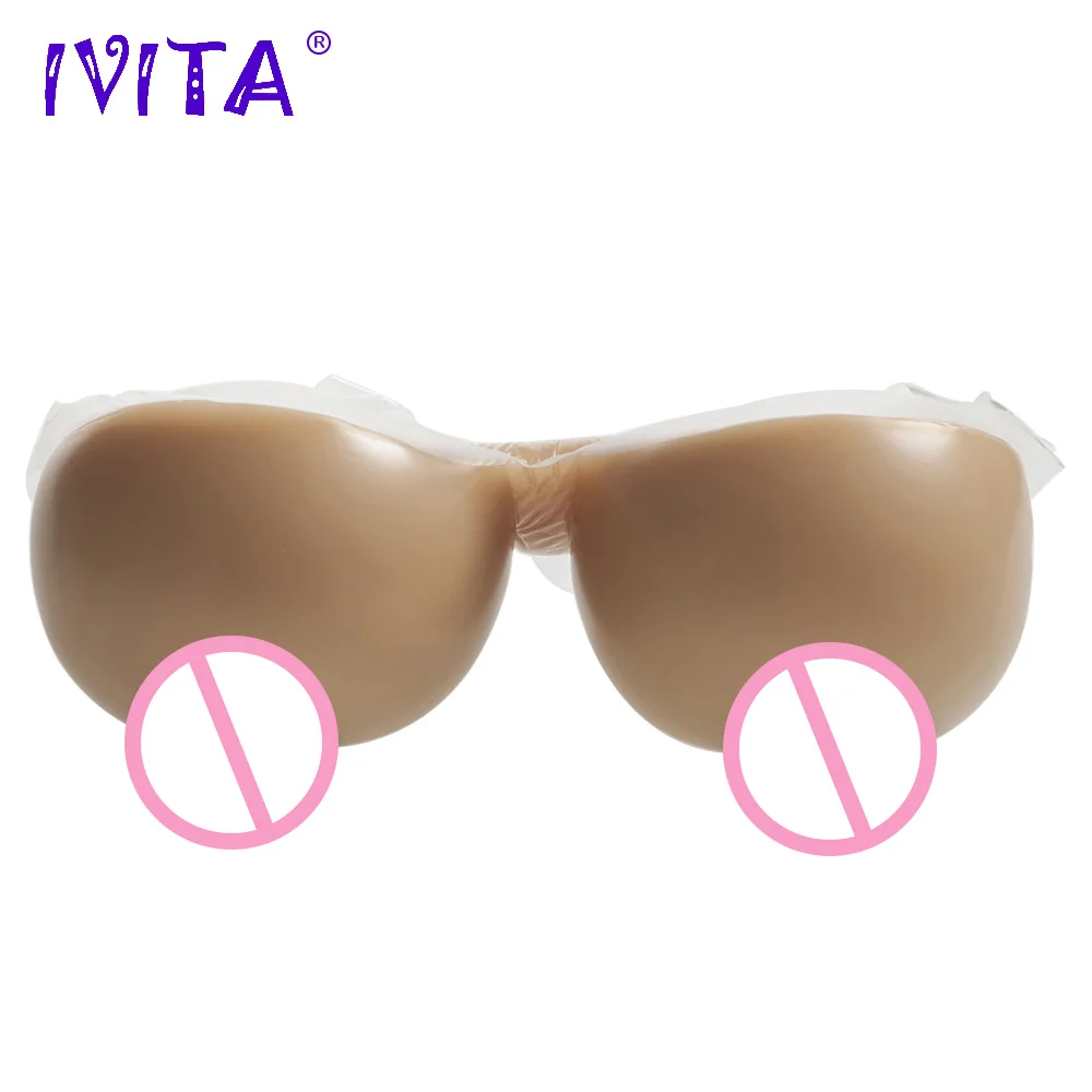 IVITA 1600 г силиконовая грудь формирует поддельные для трансвеститов Драг королева