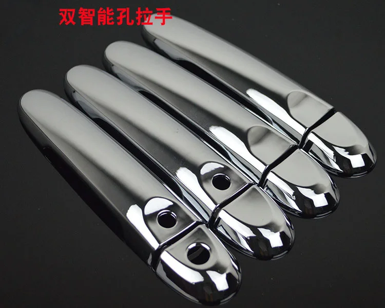 Хромированная Автомобильная дверная ручка + крышка чашки с двумя умными кнопками