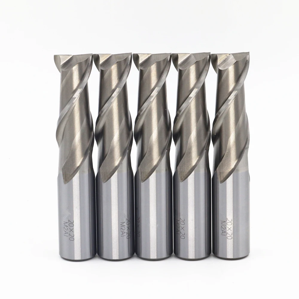 

Бесплатная доставка, 5 шт./пакет, новинка, 2 канавки, диаметр 20 мм, Концевая фреза, фрезерный станок, станок с ЧПУ, токарный инструмент, быстрорежущий станок + AL резак 2F20*20*50*110