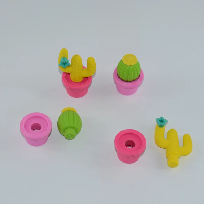 Ластик кактус резиновый utiles escolares borrachas de escola gomas de borrar silgi gomme fourniture scolaire kawaii растительные ластики