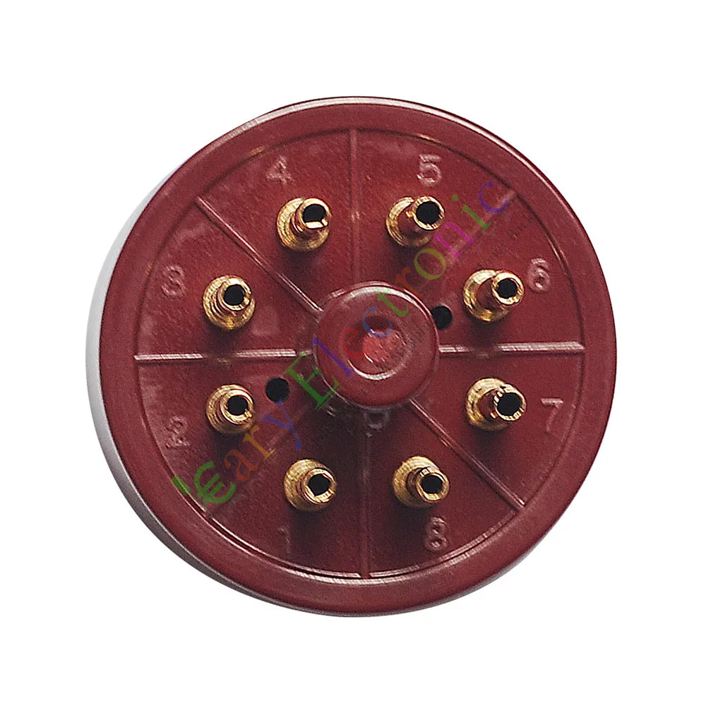 Оптом и в розницу 20 шт 8Pin красное золото бакелит гнезда вакуумных трубок Saver Fr 6L6