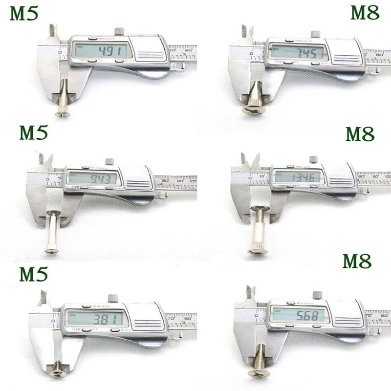 10 шт./лот пара шнеков с крестообразным соединением для стыковых гайка Женский