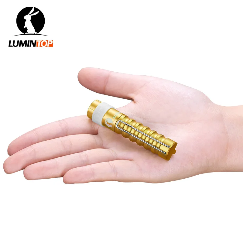 LUMINTOP мини фонарик с поверхностью в виде червя AAA 110 люменов брелок зажимом Cree