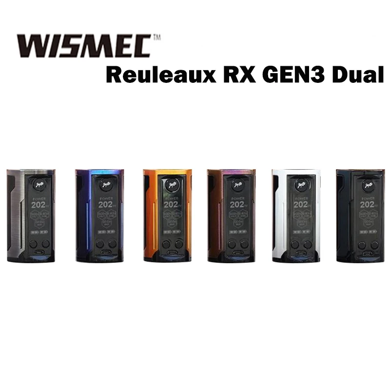 Wismec Reuleaux RX GEN3 двойной мод 230 Вт Макс выход питание от двух 18650 ячеек сигарет
