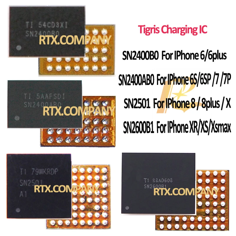 SN2501A1 для IPhone 8 8Plus X 10 8P U3300 Tigris Зарядка IC 63pin USB зарядное устройство управление