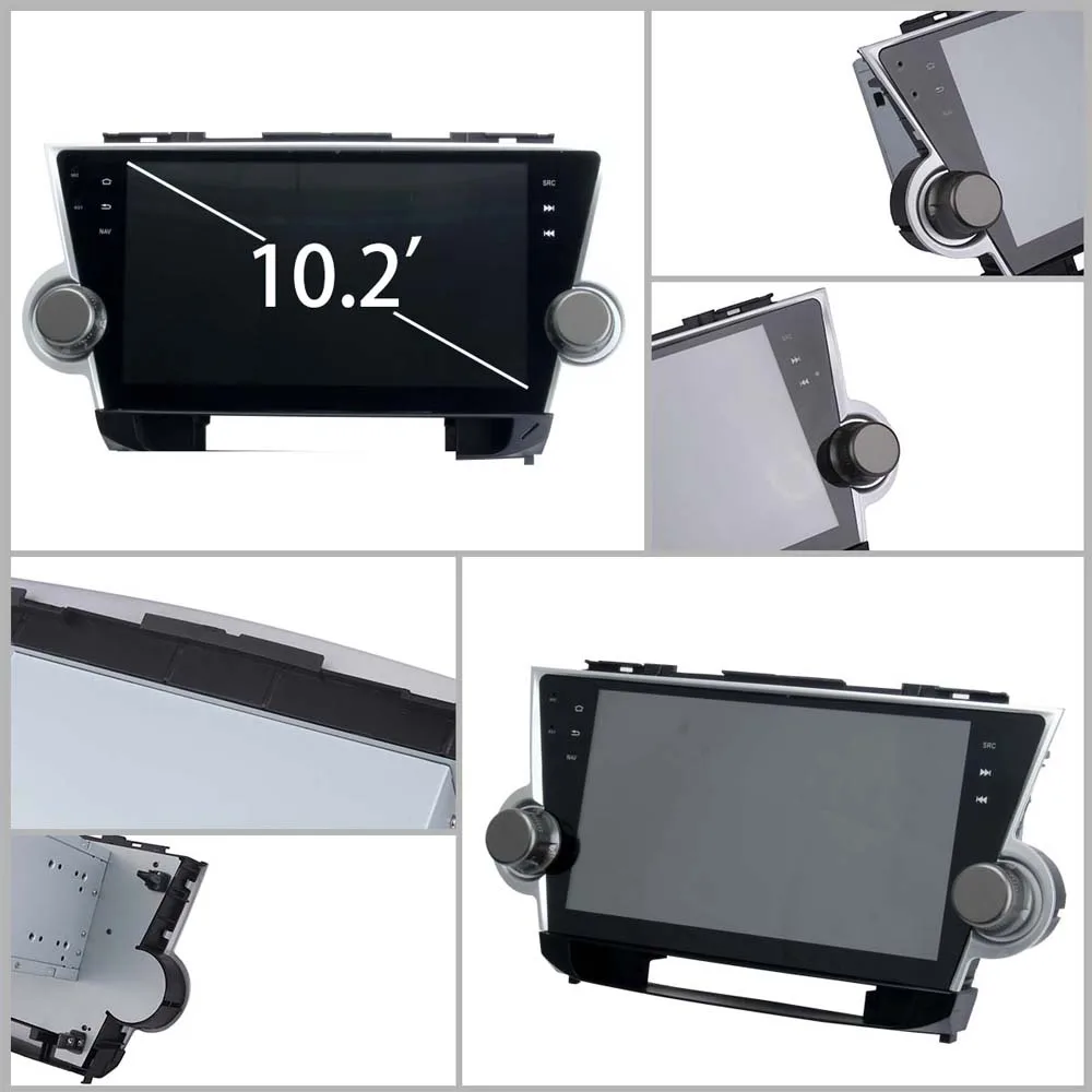 Автомобильный Android 7 1 gps Navi для Toyota Highlander 2009 2012 Авторадио навигационное головное