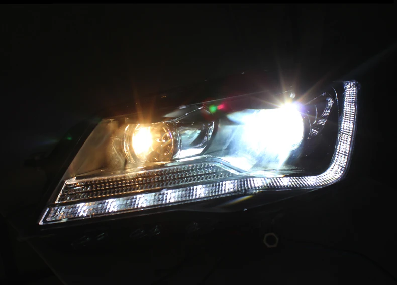 Ownsun Eagle Eyes светодиодный DRL Bi-xenon проектор линзы фары для VW Bora 2013