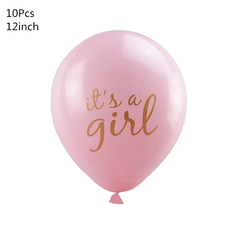 10pcs its a girl 1 комплект детского дня рождения для маленьких мальчиков и девочек Фольга шар его Для мальчиков и девочек детские праздничные шары Детские 1st День рождения украшения поставки - Цвет: 10pcs its a girl