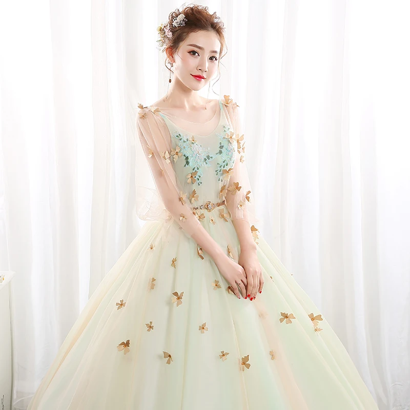 Ruthshen 2018 новые Бальные платья Vestidos Para пышное платье три четверти Выпускное Платье