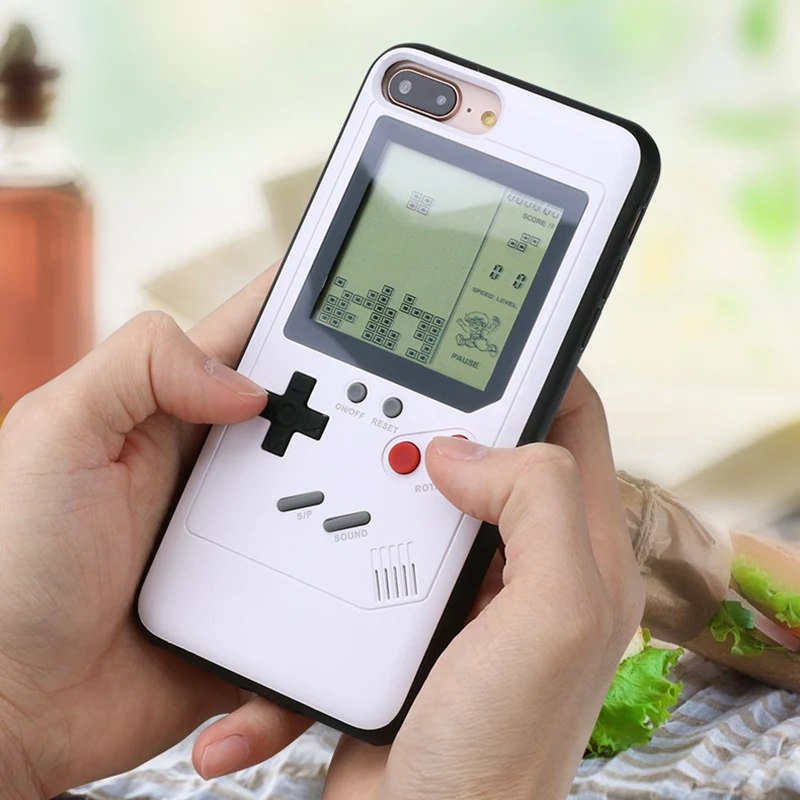 Новинка Ninetendo Gameboy тетрис чехол для телефона iPhone X 7 8 Plus Ретро игровая консоль 6 6S