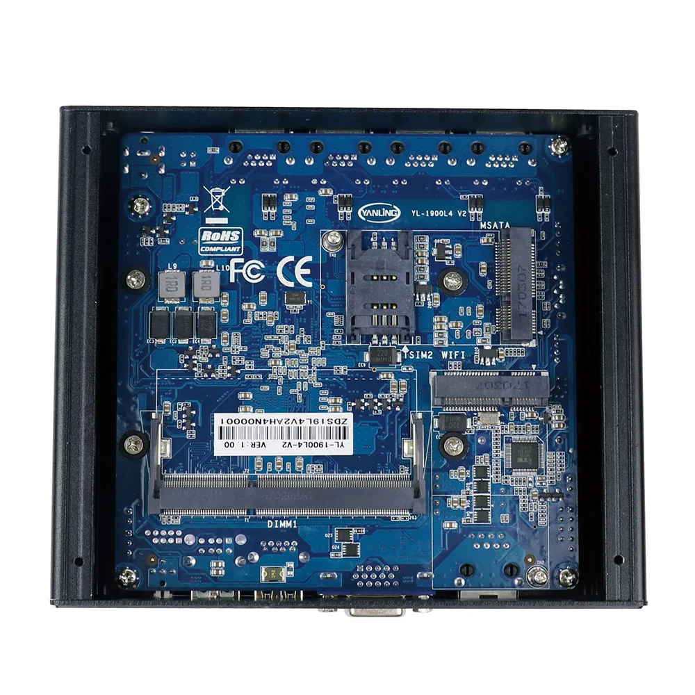 Мини ПК Yanling 4 Ethernet RJ 45 lan портов четырехъядерный процессор Intel Celeron J1900 2 0 ГГц pfsense