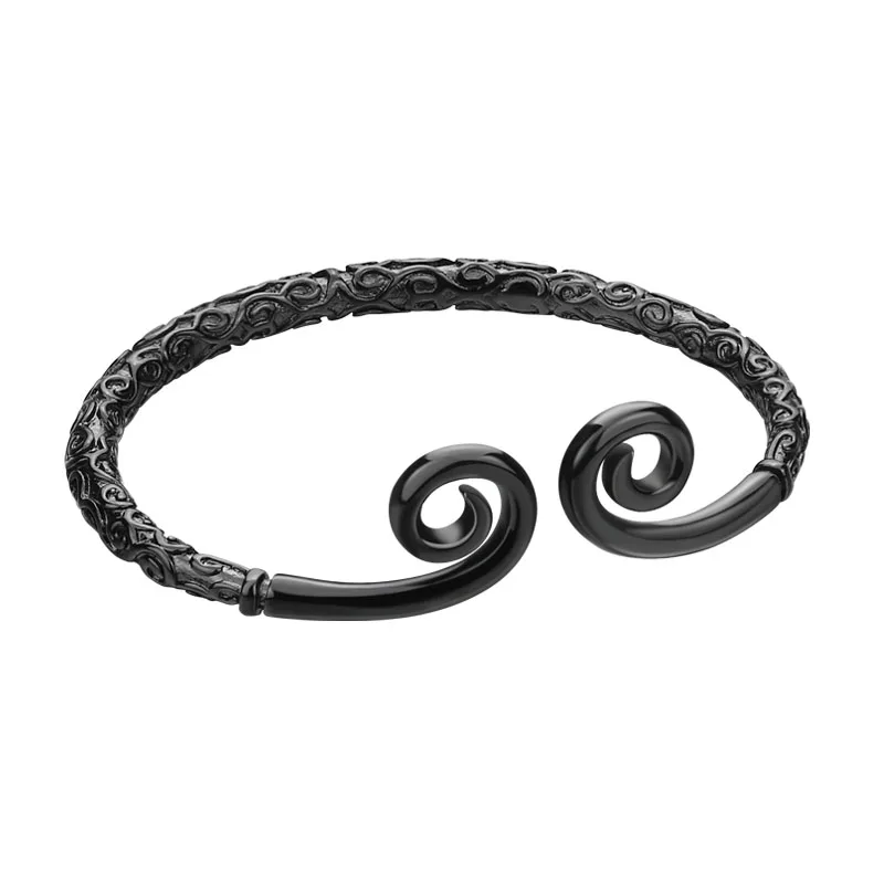 retro accessories fashion bracelet Sun Wukong cudgel black gun plated cool personality man women bracelets &amp bangles | Украшения и
