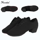 Туфли для латиноамериканских танцев, современные Серебристые холщовые туфли на низком каблуке для мужчин и женщин, для бальных танцев