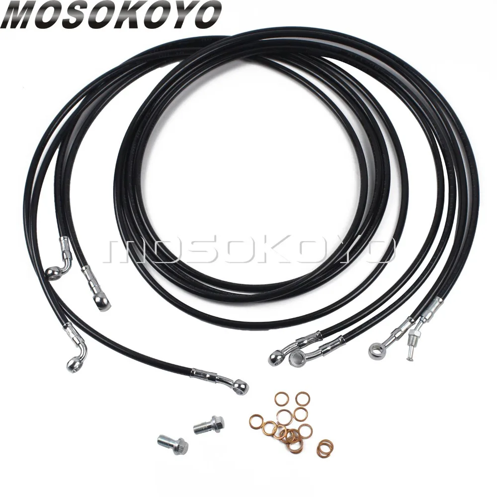 Мотоцикл 10 &quot 12&quot Руль удлинитель кабеля Жгут проводов для Harley Touring 2014 2017 руль ABS