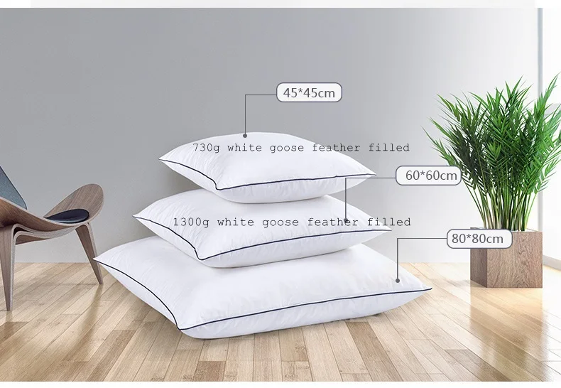 Белая луна Подушка из гусиного пера ядро для автомобиля подголовник диван | Дом и