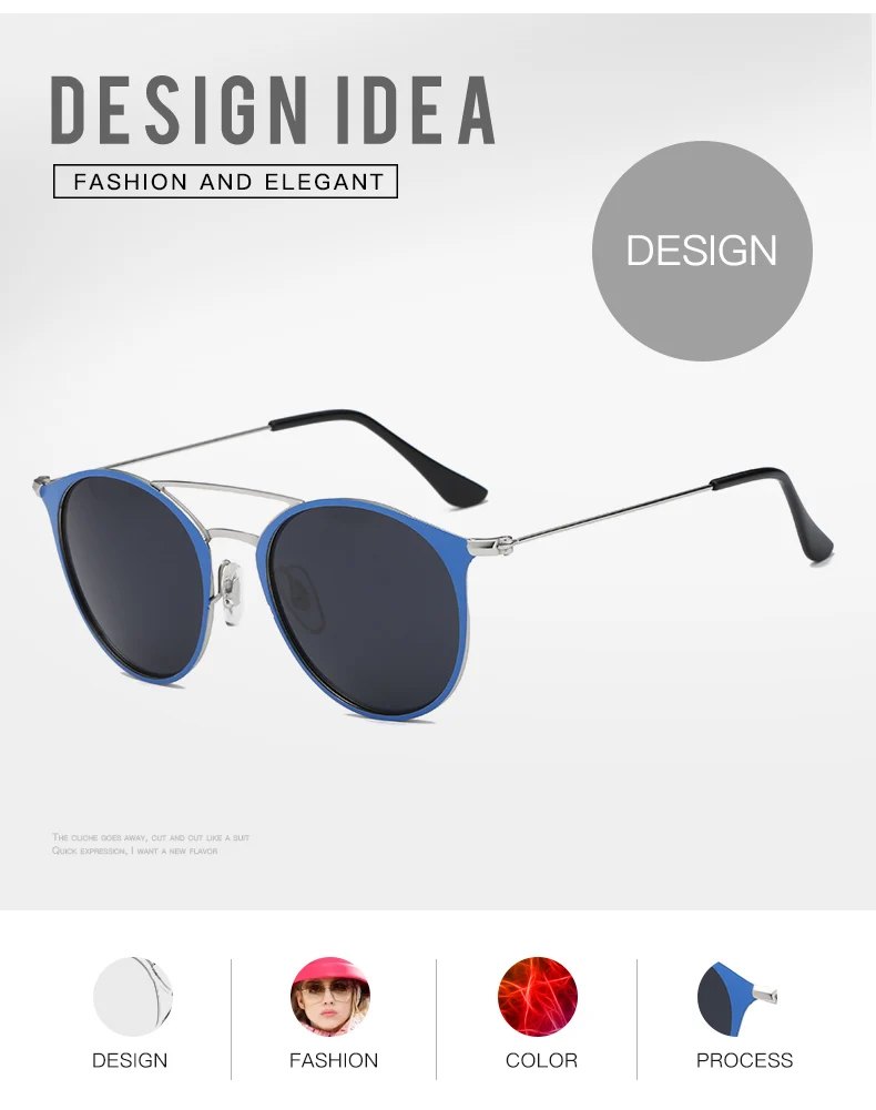 Мода круглый polaroid glassses Солнцезащитные очки Женщины Мужчины брендовые дизайнерские polarized pilot vintage зеркало очки женщин Оттенки