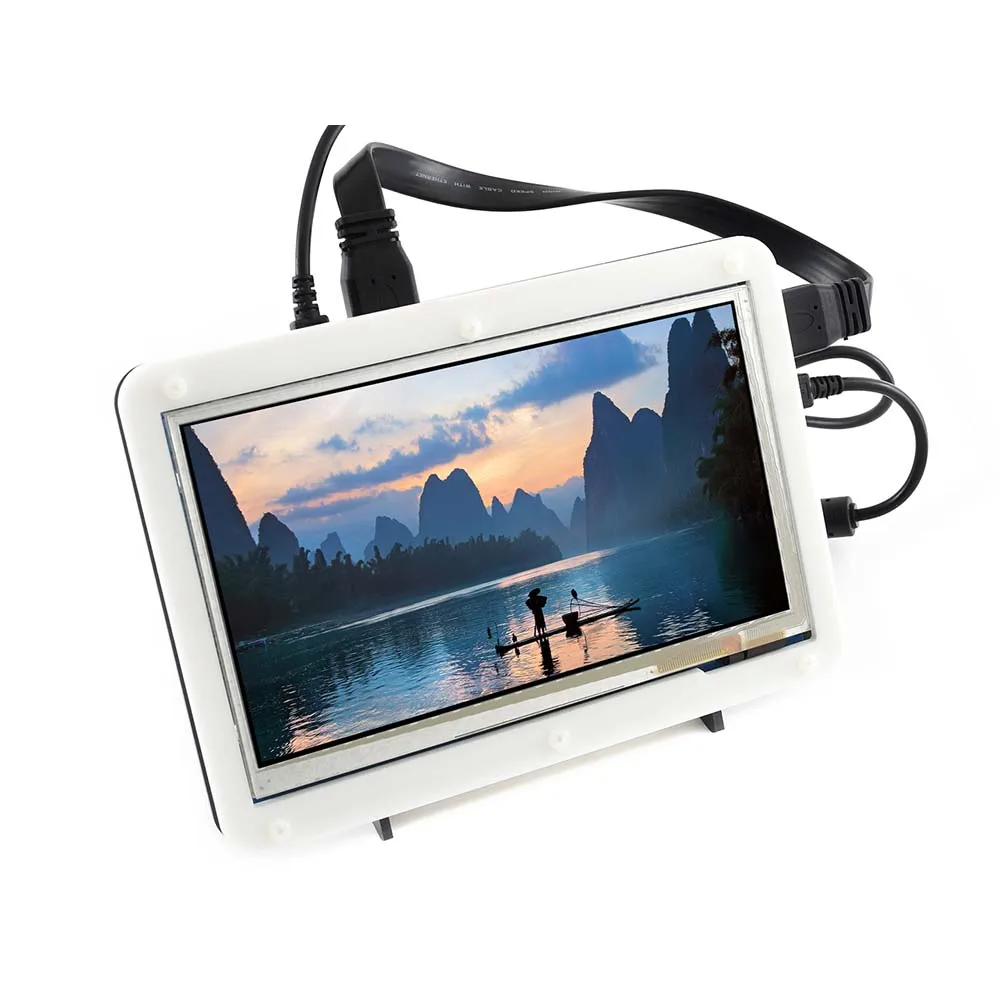 Waveshare 7 дюймов HDMI lcd(B)(с биколор чехол) 800*480 емкостный сенсорный экран для Raspberry Pi& Banana Pi, различные системы