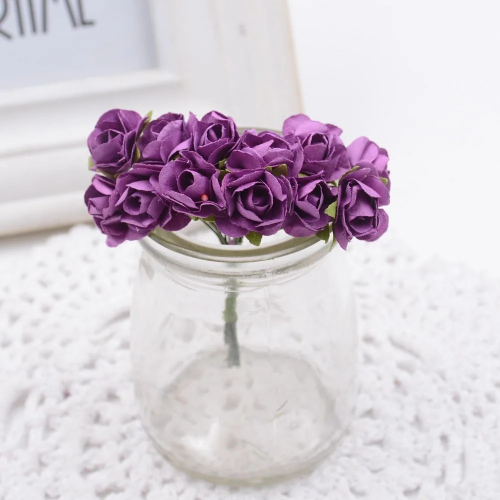 12 шт./лот подарок на день Святого Валентина миниатюрные искусственные бумажные