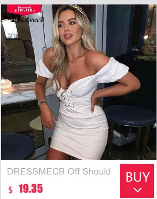 DRESSMECB летнее официальное сексуальное платье женское элегантное однотонное вечернее платье с длинным рукавом и поясом с металлическим кольцом мини-платья Vestido