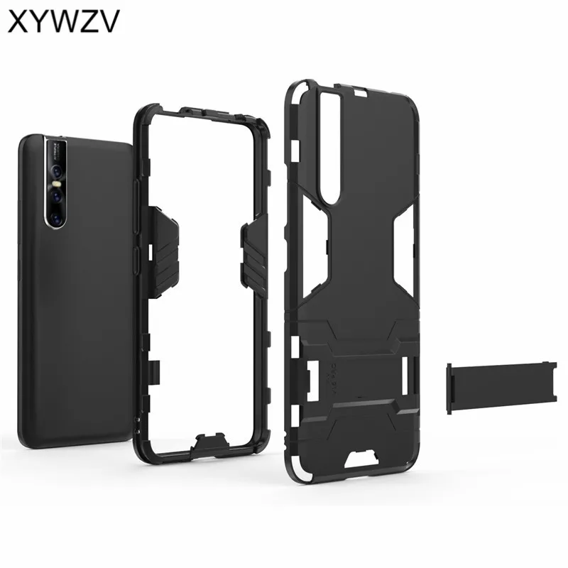 For Vivo V15 Pro Case Shockproof Armor Soft Silicone Rubber Hard PC Phone Back Cover |