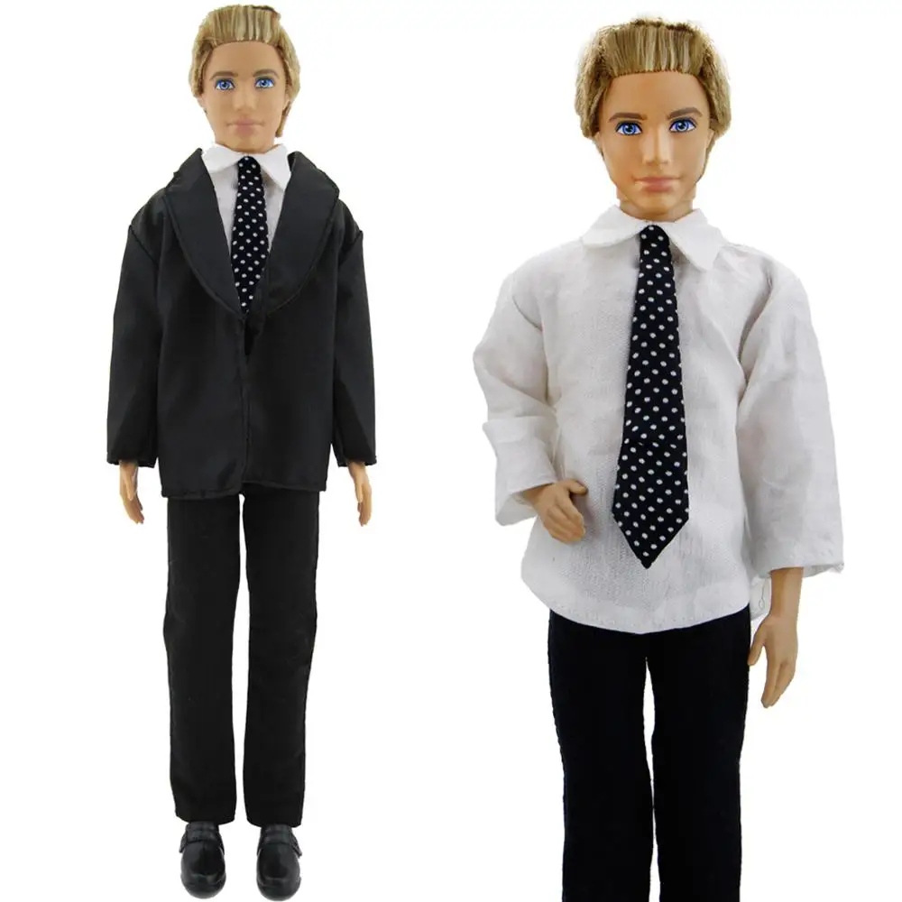 Lot Style 1 Set Daily Business Suit Outfits Pants + Shirt Coat Jacket Men Clothes for Ken Doll Accessories Baby Girl Boy Toys - купить по