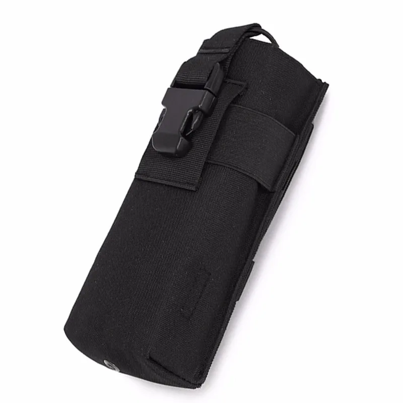 Black CQC тактический страйкбол Пейнтбол Molle Радио Walkie держатель рации мешок бутылки воды столовая сумка - Цвет: Black
