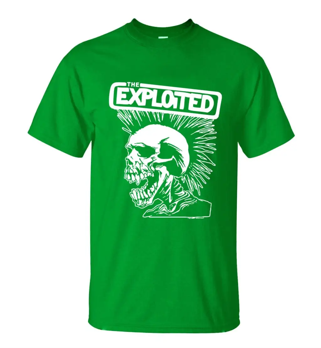 Новинка футболка в стиле панк с принтом черепа мужские футболки коротким рукавом