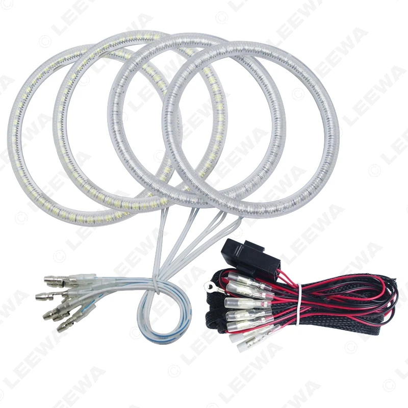 LEEWA автомобильный LED Halo кольца ангельские глазки DRL фара для Chevrolet Captiva S3X (06 2011) свет