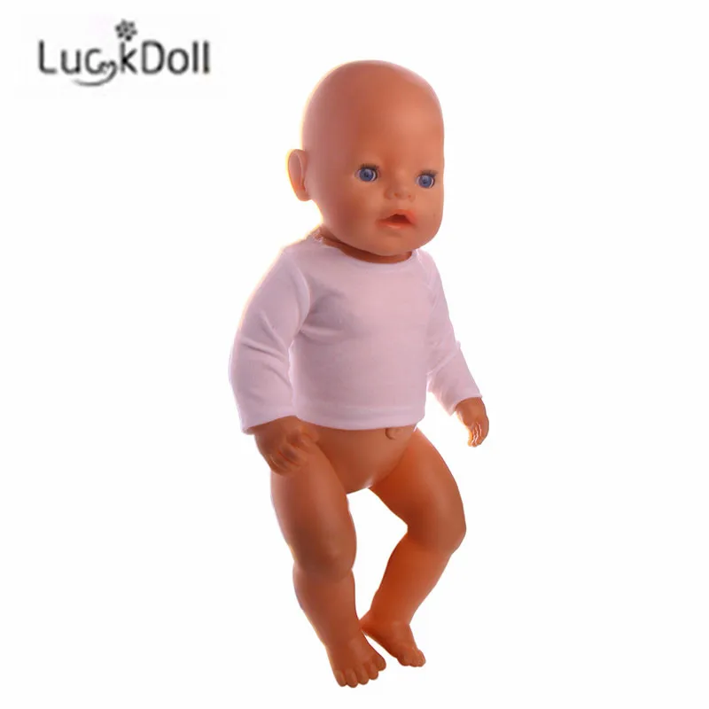 LUCKDOLL Милая рубашка подходит 18 дюймов Американский 43 см Кукла одежда аксессуары, игрушки для девочек, поколение, подарок на день рождения