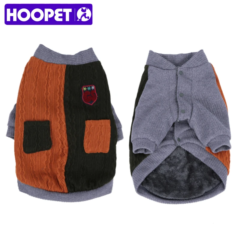 Одежда для собак HOOPET, теплый свитер, две ноги, куртки, мягкая одежда для маленьких и больших собак, костюм