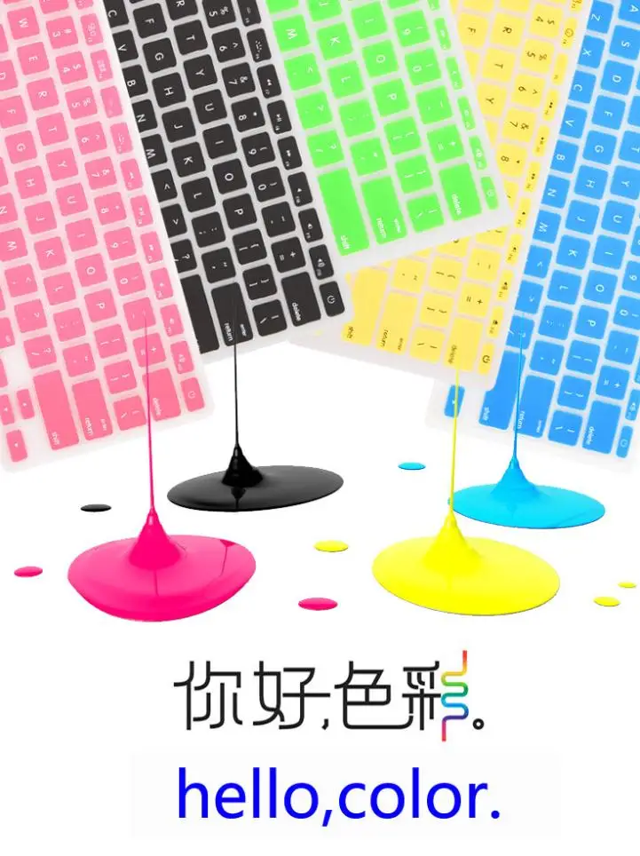 10 шт. силиконовые наклейки на клавиатуру apple MacBook Pro air 13 15|eu silicon keyboard cover|keyboard cover