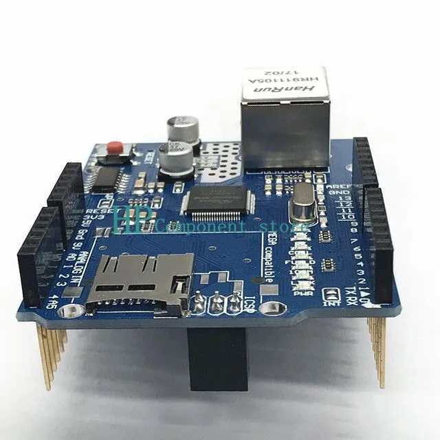 Плата разработки 1 шт. Shield Ethernet W5100 R3 UNO Mega 2560 1280 328 UNR W5100|Интегральные схемы| |