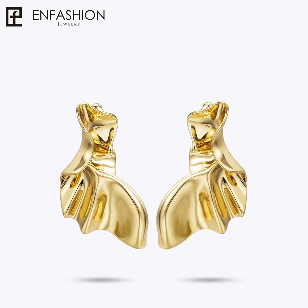 Женские серьги подвески с крыльями ангела Enfashion золотого цвета модные ювелирные
