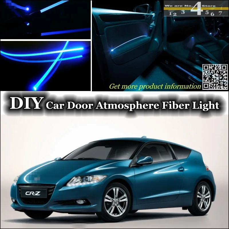 Для Honda CRZ CR Z CR-Z внутренний окружающий свет тюнинг атмосферу волоконно-оптический