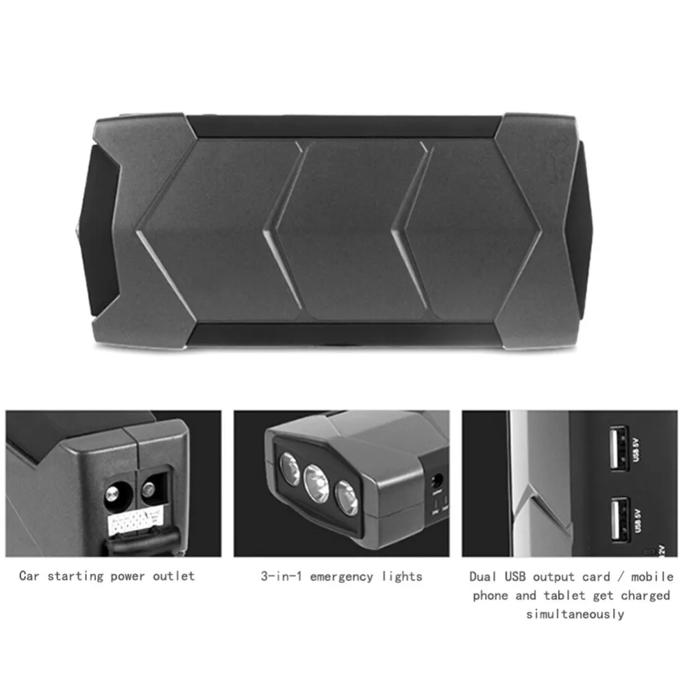 Портативное зарядное устройство для ноутбука и смартфона аварийное USB 10800 мАч 12 В