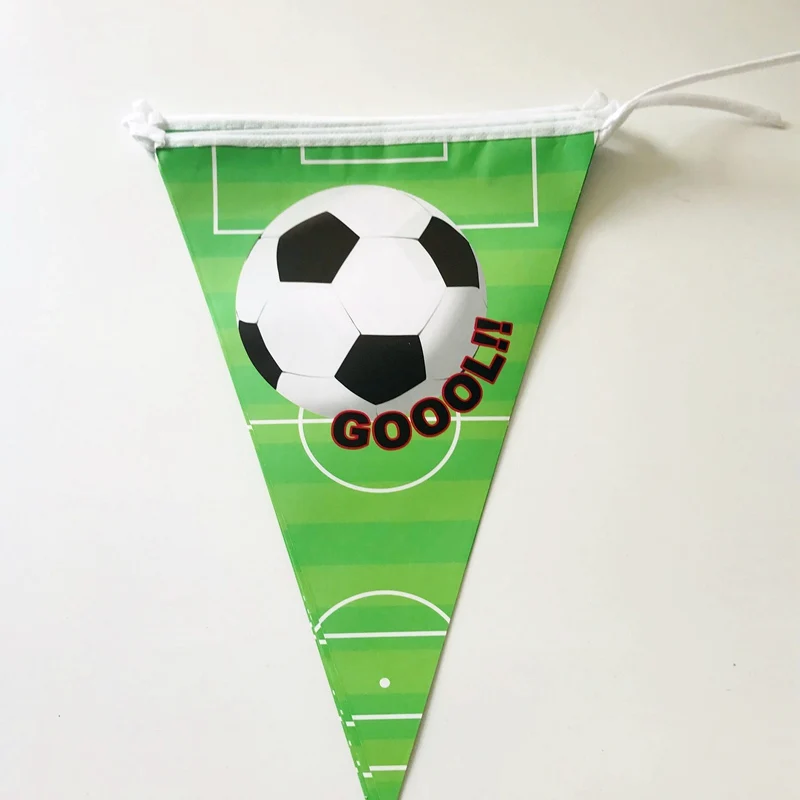 Green Banners 10 флагов/лот мира футбол тема вечерние бумажные баннеры флаги Кубок детский душ Дети День рождения украшения поставки - Цвет: Green Banners
