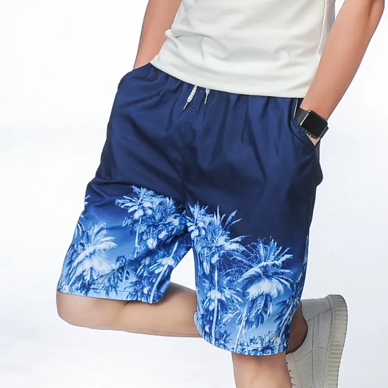 Мужские пляжные шорты быстросохнущие спортивные трусы боксеры плавки для