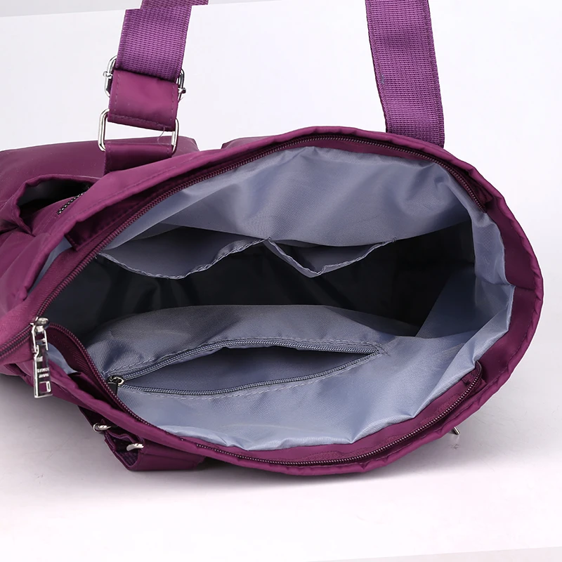 Simple Travel Top-handle Bag Women Satchels Nylon Shopping Casual Daily Tote Large Capacity Shoulder Bags Waterproof Handbag