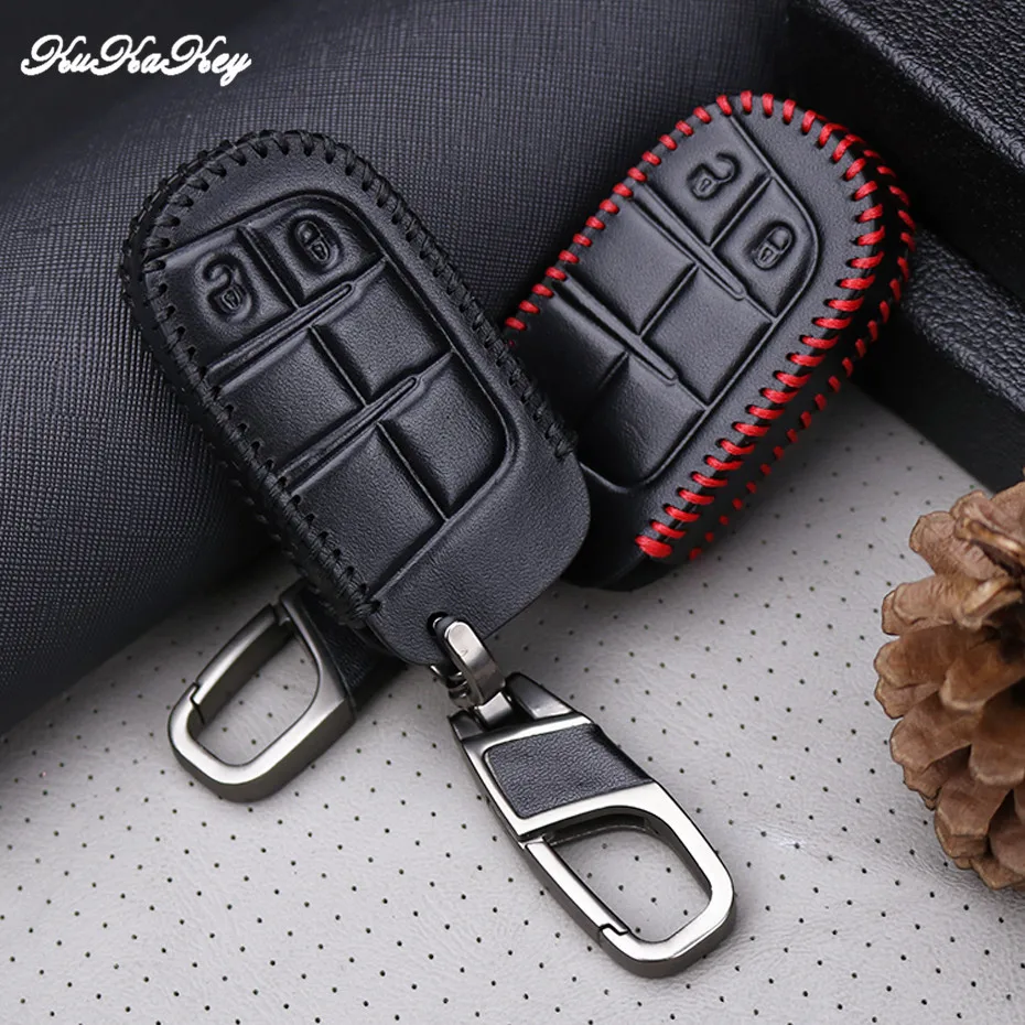 Кожаный чехол для автомобильного ключа Dodge Durango JCUV Ram 1500 Journey Charger Дротика Challenger