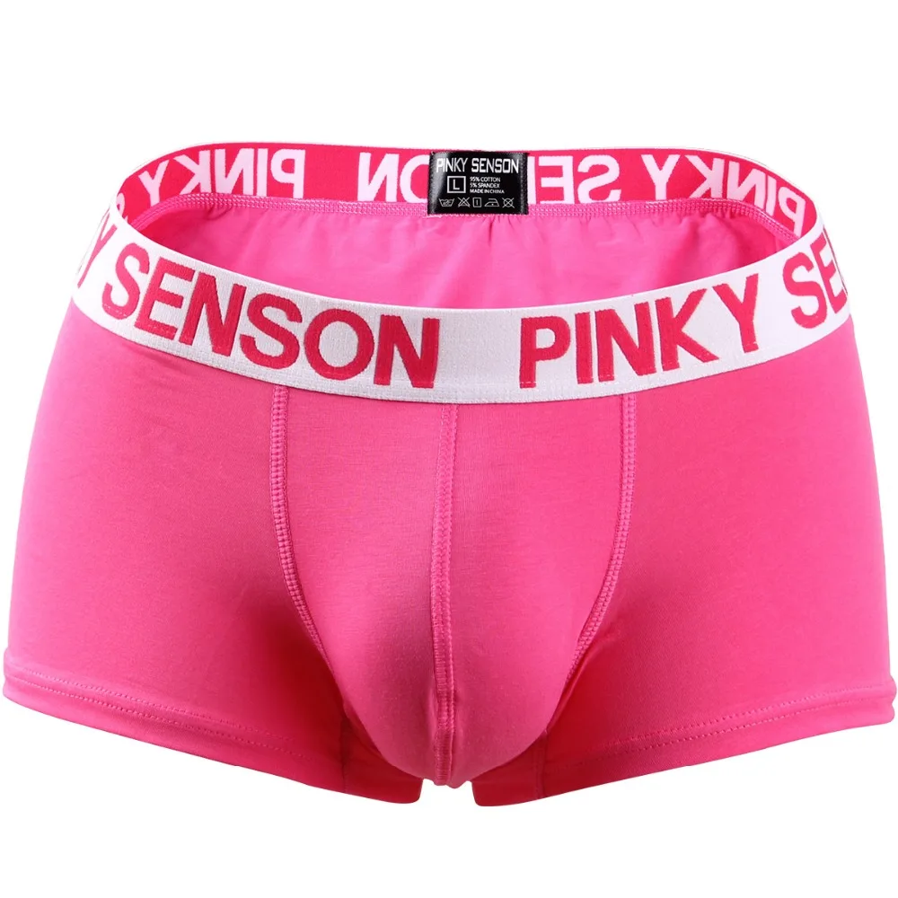Мужские хлопковые трусы боксеры PINKY SENSON сексуальное нижнее белье для мужчин