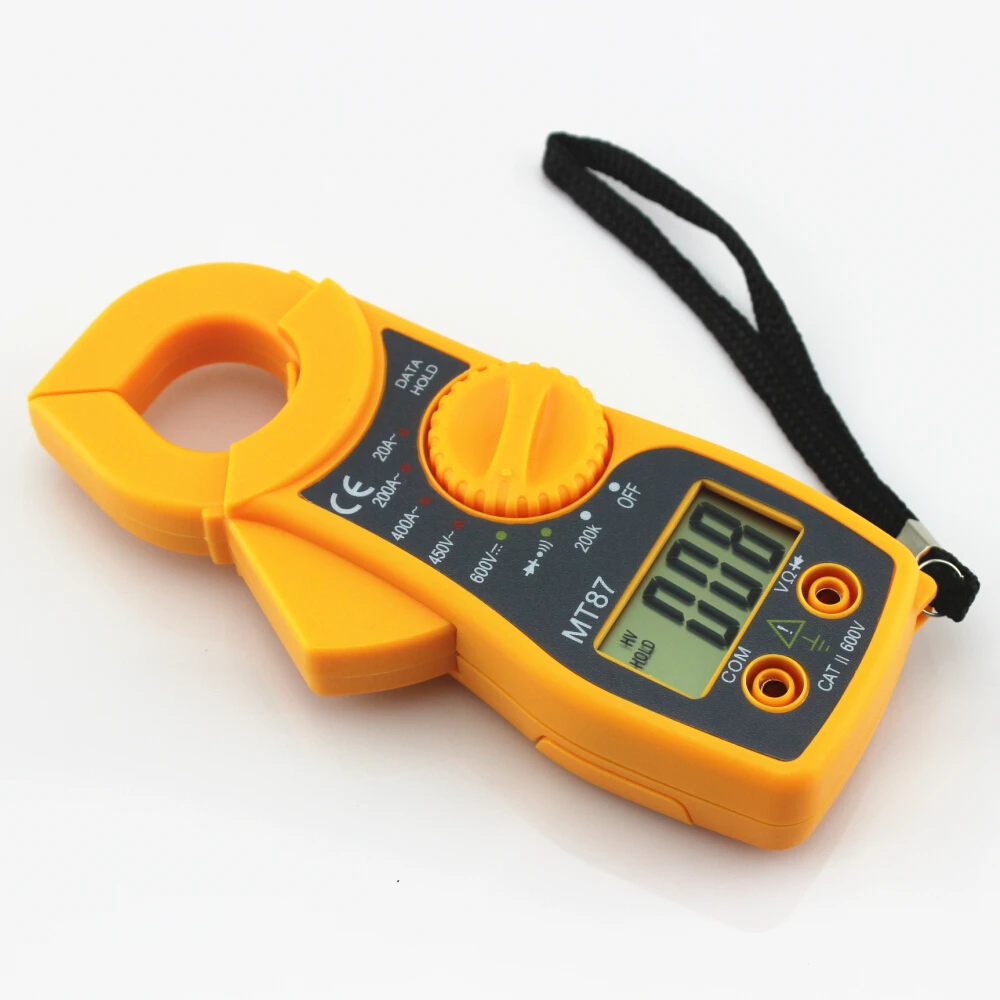 MT87 желтый Цифровой мультиметр Ампер клещи токовые AC/DC ток Напряжение тестер|current