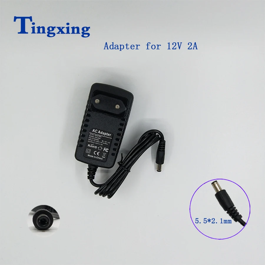 12V2A Блок питания AC/ DC адаптер для безопасности CCTV камеры системы NVR DVR конвертер ЕС
