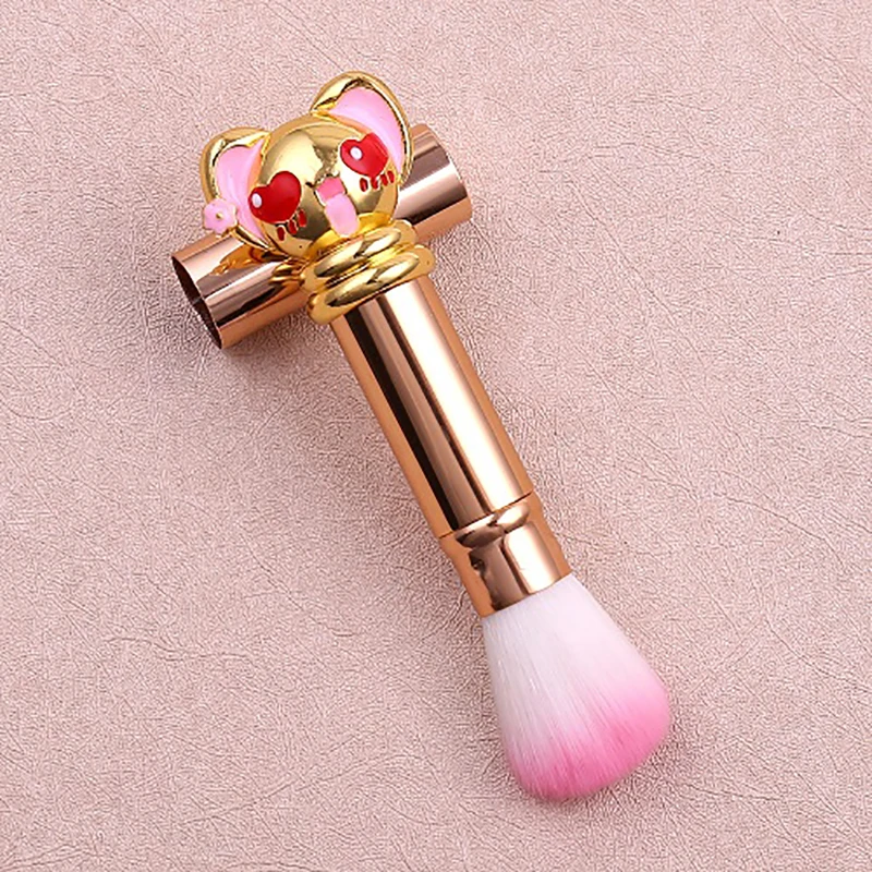 Милый Cardcaptor Sakura кисти для макияжа выдвижной портативный косметический порошок основа для макияжа Румяна Кисти инструменты для макияжа