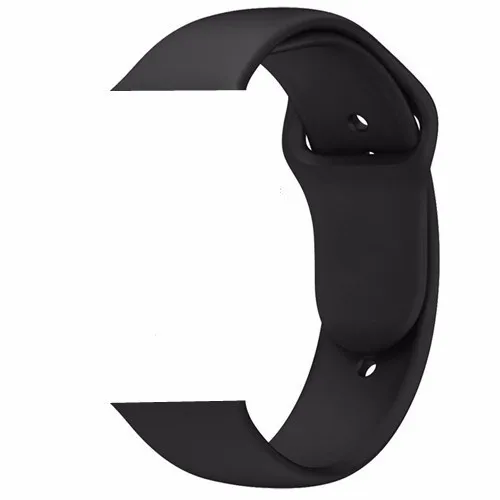 Black 38 мм 40 мм 42 мм 44 мм спортивный мягкий силиконовый ремешок для часов Apple Watch серии 1 2 3 4 Сменный ремень наручный ремешок для iWatch - Цвет ремешка: Black