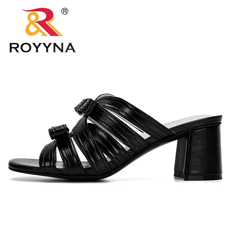 ROYYNA 2019 Новые популярные шлепанцы сандалии для женщин Летняя обувь элегантные на