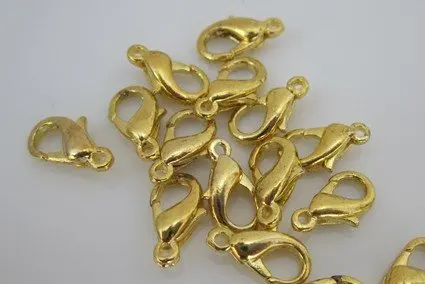 

wholesale 1000Pcs/lots gold Plated Metal Lobster Clasps 10MM